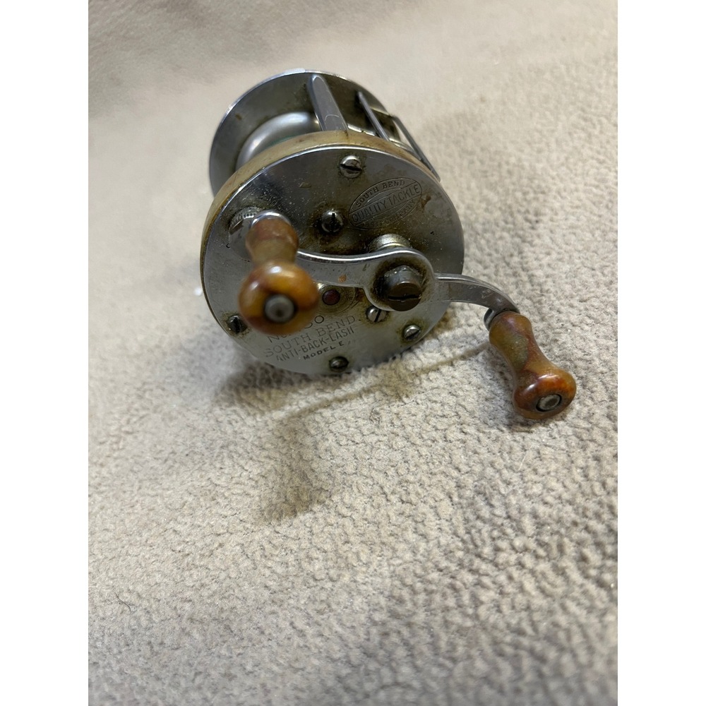 Vintage South Bend No 450 Anti-Back-Lash Model E Baitcasting Fishing Reel USA